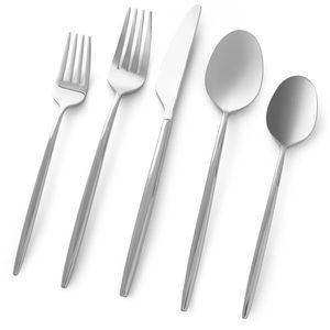 NWOT Cambridge Silversmith - Gaze Mirror 20-Piece Flatware Set